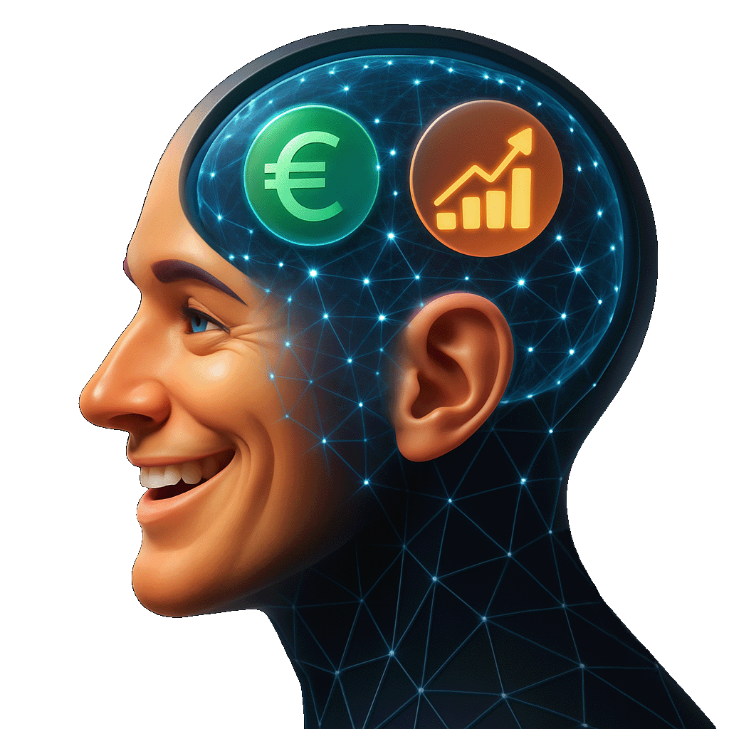 Ilustration von Neuromarketing und Geschäftserfolg